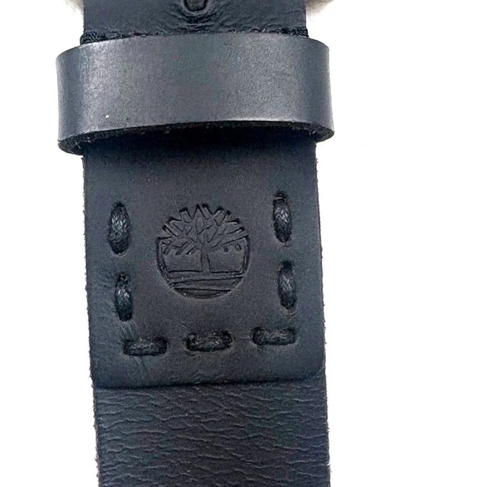 Timberland‎ Black Genuine Leather Belt Men 38/40  Rugged Dependable Work *READ*